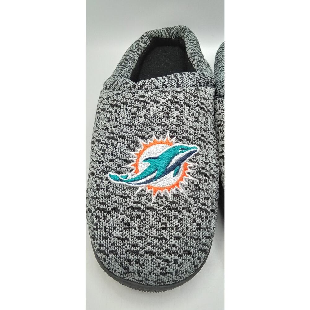 Miami Dolphins NFL Logo Knit Slippers Men's XL Size 13-14 - Picture 2 of 9